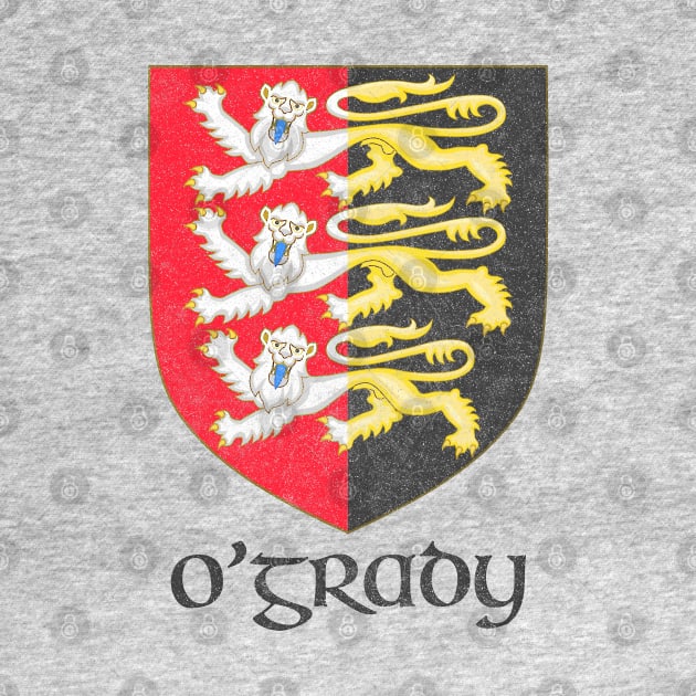 O'Grady / Faded Style Family Crest Design by feck!